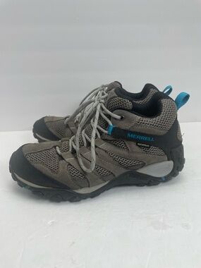 Merrell Alverstone Waterproof Mid Hiking Boot Womens Size 8 Charcoal/Tahoe